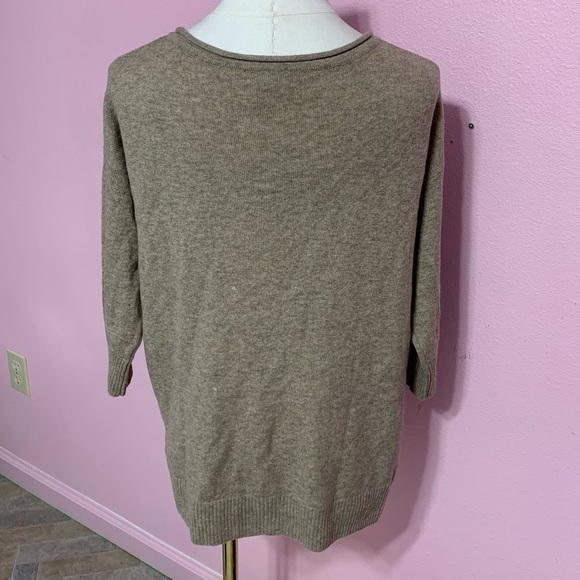 Joie Cozy Wool/Cashmere Tan Sweater Top S - Picture 5 of 8